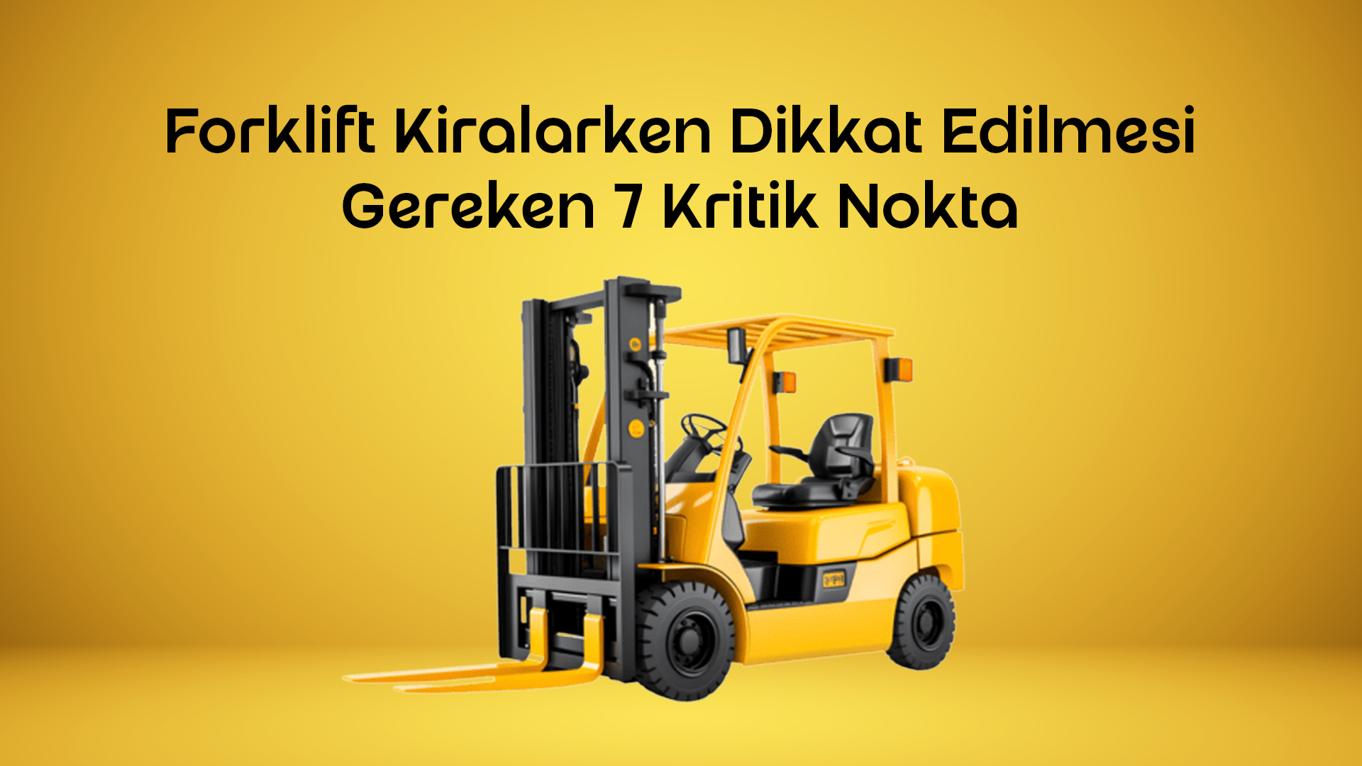 Forklift Kiralama